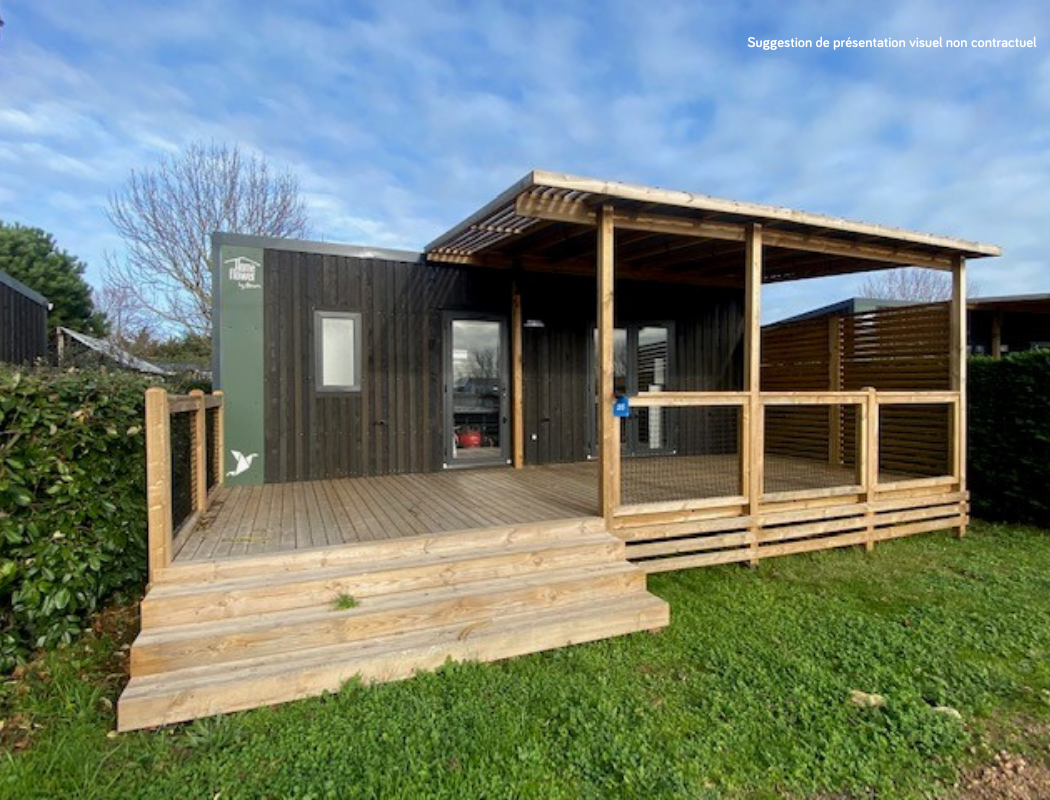 Homeflower Premium 29m² (2 chambres) + CLIM + terrasse semi-couverte + TV + draps + serviettes