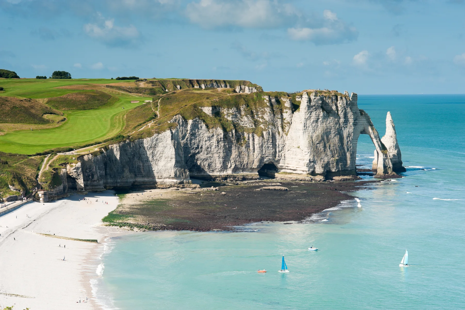 Etretats cliffs seine maritime near yport