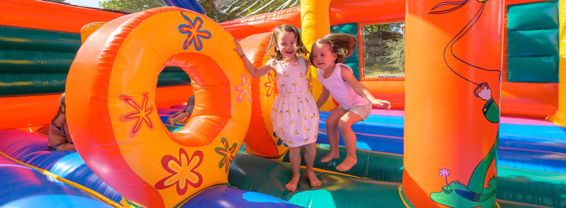 camping playgroundflower bouncy castle