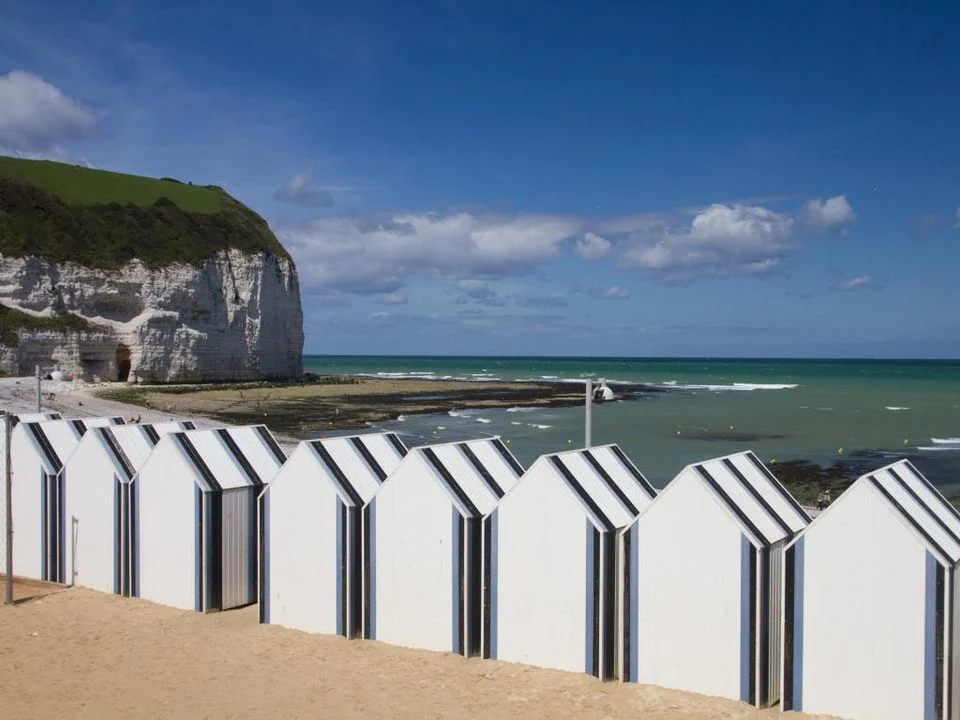 Normandie camping la chenaie Hütten am Strand